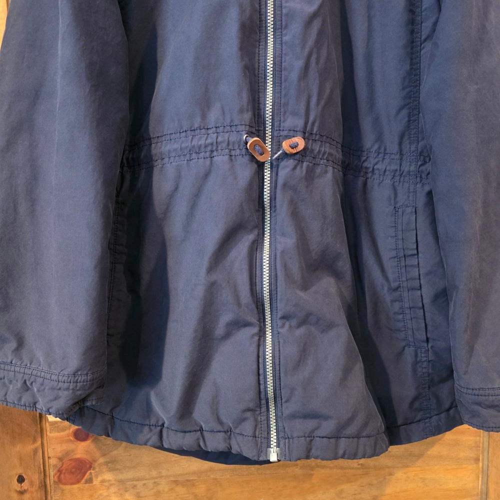 Columbia Hooded Jacket Women XL Navy Blue Excellent Sherpa Lined Parka Coat - Picture 4 of 8